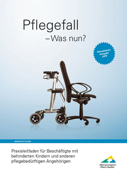 Cover Praxisleitfaden für Beschäftigte mit behinderten Kindern und anderen pflegebedürftigen Angehörigen | © MRN GmbH