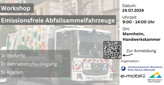 2. Workshop " Emissionsfreie Abfallsammelfahrzeuge" | © e-mobil BW GmbH